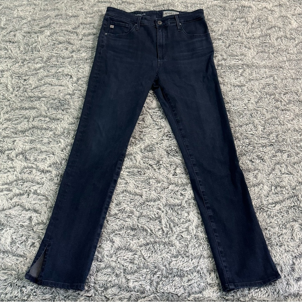 AG Adriano Goldschmied x Anthropologie The High Rise Straight Leg Ankle Size 30R